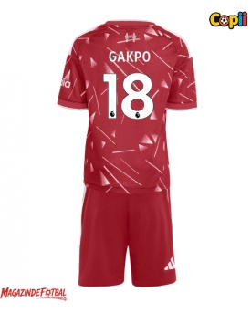 Liverpool Cody Gakpo #18 Echipament de Fotbal Replică 2026-27 Copii Acasa (+ Șorturi)